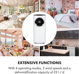 Klarstein mobiele airconditioner met luchtafvoerslang, 5-in-1 airconditioner, ventilator, luchtontvochtiger, luchtreiniger & nachtmodus, app-bediening, kleine & draagbare airconditioner voor thuis & op kantoor, 12000 BTU,4 kW voor 59 m² 50 dB — thumbnail 18
