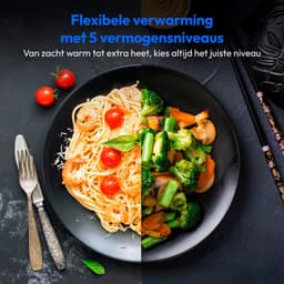 MEDION magnetron met grill en convectie (23 liter, 900 watt, 1000 watt grill, 1680 watt convectiefunctie, 11 automatische programma's, 5 vermogensstanden, ontdooifunctie, roestvrij staal, MD12031) zwa — thumbnail 6