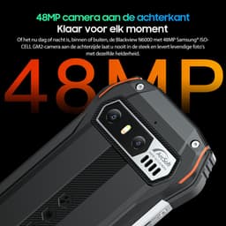 Blackview N6000 - Mini Robuuste Smartphone - 16GB RAM - 256GB - Helio G99 Octa Core - 4.3 inch - 4G Dual SIM - 48MP+16MP - Android 13 - IP68 Waterdicht - Handschoenmodus NFC GPS - Groen — thumbnail 5