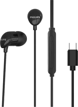 Philips In-Ear koptelefoon TAE2146BK - Clear Sound - Bekabeld - Remote met microfoon - USB-C - Zwart — thumbnail 2