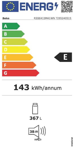 Beko RSSE415M41WN - Kastmodel koelkast — thumbnail 2