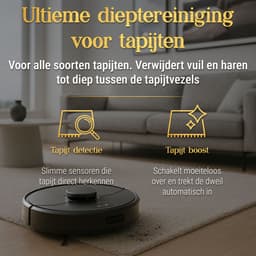 SwayTosh Nobilenta V2 – Robotstofzuiger Met Dweilfunctie – 10.000Pa – 2025 – AI Intelligence – Zelfreinigend Station & Auto-Dweilpad Reiniging – Drempels Tot 3 Cm – Volledig Beheer Via App – Robotstofzuiger Met Laadstation — thumbnail 12