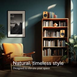 House of Marley Get Together Duo 2 Bluetooth Boekenplank Speakers - Draadloze Speaker - Hifi speakers - Stereo Set - Home Audio - FSC Bamboo Hout - Versie 2 — thumbnail 7