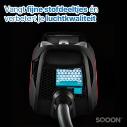 SQOON® XL Filterset geschikt voor Miele Boost CX1 stofzuiger - 2 STUKS - Gelijk aan model: SF-HY 60 - Vervangt HEPA-filter 11639240 - Voor schone en allergievrije uitblaaslucht — thumbnail 3