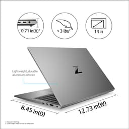 HP ZBook Firefly 14 G8 Intel® Core™ i7 i7-1165G7 Mobiel werkstation 35,6 cm (14") Full HD 16 GB DDR4-SDRAM 512 GB SSD NVIDIA Quadro T500 Wi-Fi 6 (802.11ax) Windows 10 Pro Grijs — thumbnail 3