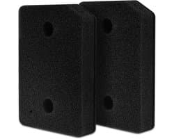 2 stuks - Droogfilters Geschikt voor Miele T1 - Droger basisfilter - Droger warmtepompdroger filter - Sokkelfilter - Warmtewisselaar sponsfilter - Pluisfilter voor condensdroger - Zwart