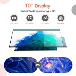 Olvy Kindertablet PRO - 6000 mAh - Vanaf 3 Jaar - 128GB - 4GB+4GB RAM - Ouder Control App - 10 Inch - Tablet - Tablet Kinderen & Volwassenen - Stevige Beschermhoes - 100% Kidsproof — thumbnail 6