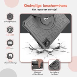 Olvy Kindertablet PRO - 6000 mAh - Vanaf 3 Jaar - 128GB - 4GB+4GB RAM - Ouder Control App - 10 Inch - Tablet - Tablet Kinderen & Volwassenen - Stevige Beschermhoes - 100% Kidsproof — thumbnail 3