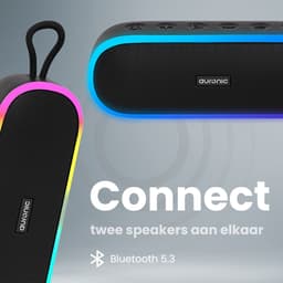 Auronic Bluetooth Speaker - Draadloze Muziek Box - 10 uur lang muziek luisteren - Extra Bass - Zwart — thumbnail 4