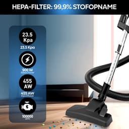 AG3100 Stofzuiger Zonder Zak - Stofzuigers - Vacuum Cleaner Zakloos - Geschikt Voor Dierenharen -900W - Sterke Zuigkracht - Blauw — thumbnail 9
