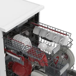 Sharp QWNA4YF44AWEU - vrijstaande vaatwasser - energie label A - 9 liter waterverbruik - 10 jaar motorgarantie - wit — thumbnail 7