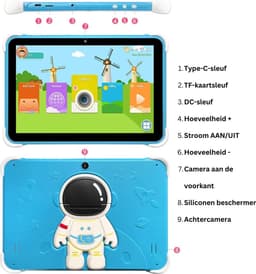 White-Label® Kindertablet Vanaf 3 Jaar - Tablet Kinderen - Kinderspeelgoed - Blauw — thumbnail 7