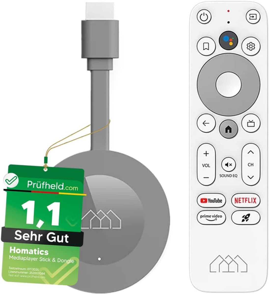 4K Ultra HD TV Stick met Google TV, Chromecast en Spraakbediening — afbeelding 1