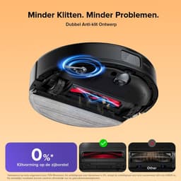 Roborock Q10 S5 Set Robotstofzuiger– 10000 Pa Zuigkracht–Dubbele Anti-klitfunctie–VibraRise 2.0-Systeem– 8 mm Dweillift– PreciSense LiDAR-navigatie–Obstakelvermijding– APP–Zwart-2 Dweilen — thumbnail 5