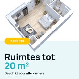 MOA Mobiele Airco - 7.000 BTU - 3-in-1 - Met Afstandbediening - Tot 22m² - Airconditioner met Ontvochtigingsfunctie - Raamafdichtingskit - Zwart — thumbnail 5