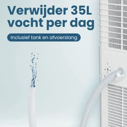 Auronic Mobiele Airco - 7.000 BTU - 3-in-1 - Airconditioning met 2 Raamafdichtingskits - Ventilator - Ontvochtiger - Tot 20m² - Wit — thumbnail 11