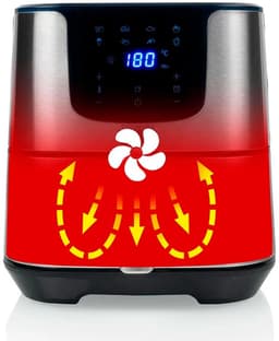 Princess Digitale Airfryer Deluxe XXL 182060 – Heteluchtfriteuse - 5.5 liter - 8 voorgeprogrammeerde programma’s - Inclusief airfryer mandje - RVS — thumbnail 20