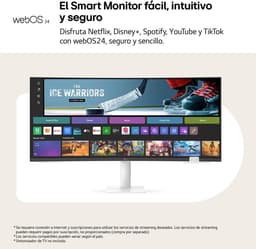 LG 34U601SA-W UltraWide Smart Monitor - Quad HD - WebOs - Apple AirPlay - Google Cast - 34 inch — thumbnail 15