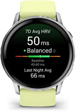 Garmin Venu 4 - Multisport smartwach - 45 mm - AMOLED - Zilverkleurig/citroen — thumbnail 7