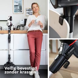 Bosch Unlimited 7 – Steelstofzuiger Draadloos 220W – Draadloze Stofzuiger – Op Accu – Zonder Zak – BBS711W — thumbnail 9