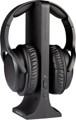 MEDION Draadloze Hoofdtelefoon HS-1 (voor TV, bereik tot 15 m, met oplaadstation, Over Ear, hoog draagcomfort, USB-C, MD40006) — thumbnail 1