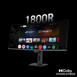 ASUS ROG Strix XG34WCDMTG - UWQHD Curved QD-OLED Gaming Monitor - Google TV - USB C 90W - 240hz - 0.03ms - Speakers - 34 inch — thumbnail 12