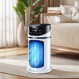 Aafinity Draagbare Luchtkoeler Bureauventilator - USB Persoonlijke Airconditioner met Bevochtiger - Stille Koelventilator voor Thuis en Kantoor — thumbnail 7