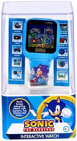 Accutime Sonic kinder smartwatch met selfiecamera en games - blauw. — thumbnail 1