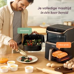 Cosori TurboTower Pro – Dubbele Airfryer XXL – 10.8L – Keramische Coating – 2 Manden Apart Instelbaar – 7 Programma’s — thumbnail 6