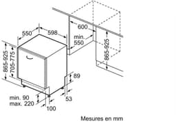 BOSCH SBV26AX01F SER2 volledig geïntegreerde vaatwasser - 12 couverts - Inductie - L60cm - 48 dB - Wit — thumbnail 9