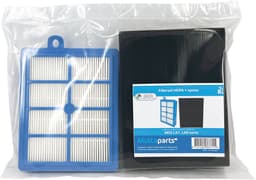 Multaparts® filterset (HEPA & schuimfilter) geschikt voor AEG LX7, LX8 series | Alternatief voor origineel EFH12, FC8031, AFS1W (HEPA) & 1184255014 (schuimfilter) — thumbnail 2