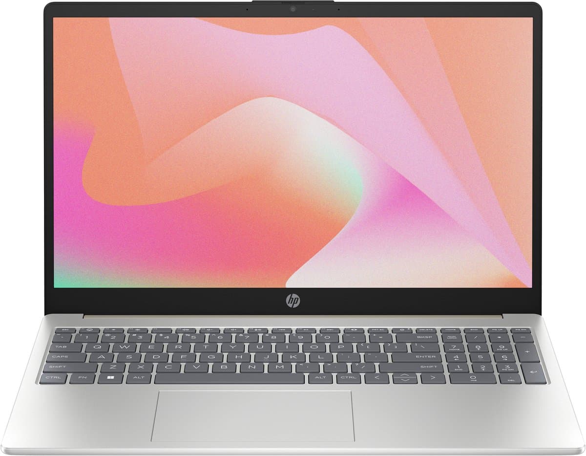 HP Laptop 15-fc0031nq AMD Ryzen™ 3 7320U 39,6 cm (15.6") Full HD 8 GB LPDDR5-SDRAM 256 GB SSD Wi-Fi 6 (802.11ax) Goud — afbeelding 1