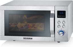 Severin MW 7774 Combi magnetron – Grill en Hetelucht tot 200 °C – EasySelect Bediening - 25 Liter- RVS — thumbnail 6