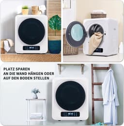 Afzuigdroger, RVS droger, 2,5 kg, feitelijk tot 4 kg, 850 W, meervoudige filtratie, 6 programma's, 6 functies. Oververhittingsbeveiliging, wandmontage [Energieklasse C] — thumbnail 13