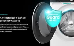 Hisense 7S Serie WF7S1247BB - Wasmachine met Energielabel A -20% - 12kg - TFT display - Auto dosing - 70dB (A) - Steam Wash -1400 toeren - Power Wash 49' - Connectlife — thumbnail 10