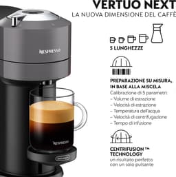 De'Longhi Nespresso Vertuo Next ENV120.GY - Koffiecupmachine - Grijs — thumbnail 9