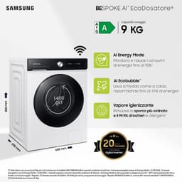 Samsung WW90DB7U94GE - 7000 serie - BESPOKE AI Wash - 9 Kg - Wasmachine — thumbnail 15
