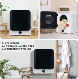Uitlaatgasdroger, RVS droger, 3kg, feitelijk tot 4,5kg, 830W, meervoudige filtratie, 5 programma's. Bescherming tegen oververhitting, wandmontage [Energieklasse C] — thumbnail 3