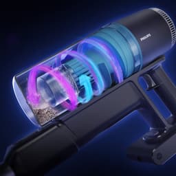 Philips Steelstofzuiger Draadloos XC3033/01 - Zuigmond met LED verlichting - Zonder Zak - Met Kruimeldief - Batterijduur tot 60 min - Lichtgewicht - Zwart — thumbnail 16