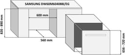 Samsung DW60M6040BB - Express Wash - Inbouw vaatwasser — thumbnail 2