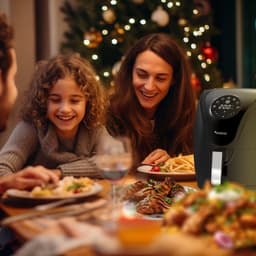 TurboTronic AF9D Digitale Airfryer - Heteluchtfriteuse - 3,5 Liter - Zwart/Zilver — thumbnail 8
