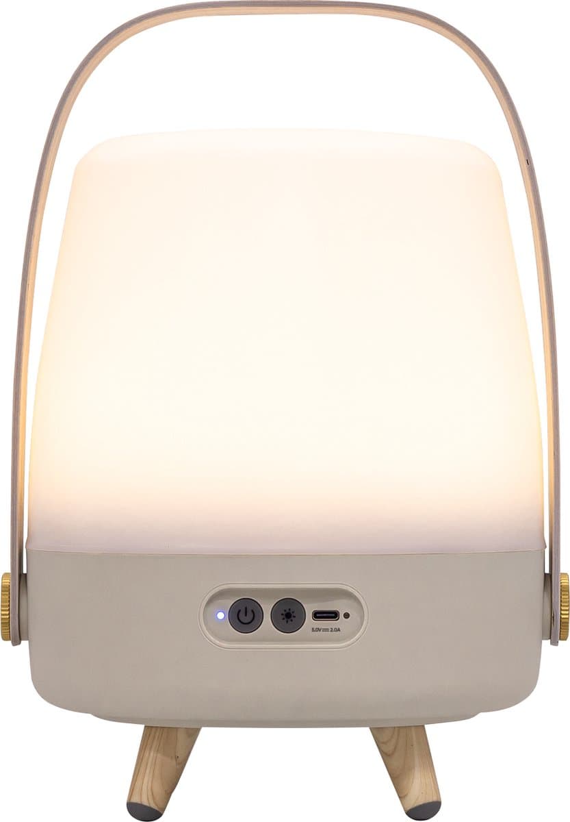 Kooduu Lite-up PLAY Mini - Bluetooth speaker met SOUND BY JBL - Dimbare LED-Lamp - Deens design - in kleur Sand — afbeelding 1