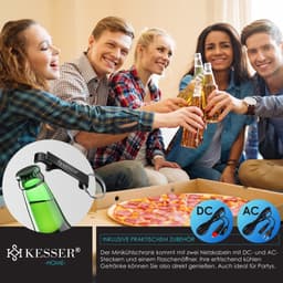KESSER® Tafelmodel Koelkast 15 Liter AC DC 220-240V en 12V - Mini Koelkast Vrijstaand met Verwarmingsfunctie - Koelbox ideaal voor Auto en camperen - — thumbnail 18