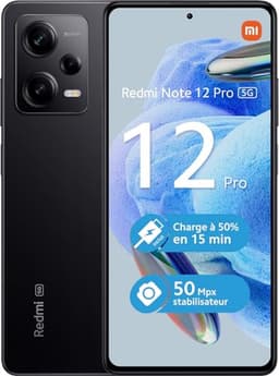 Xiaomi Redmi Note 12 Pro 5G - 6GB/128GB - Midnight Black — thumbnail 1