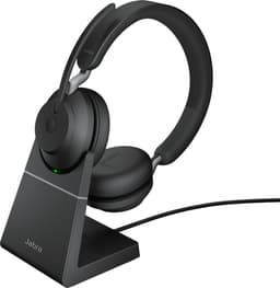 Jabra Evolve2 65 UC Stereo Headset USB-C - UC-gecertificeerd (Zoom, Google Hangout, Avaya, Mitel ...) - Incl. Laadstandaard - Zwart — thumbnail 7