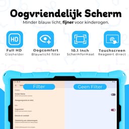 Bosstony Snelle Kids Tablet 10 inch - Ouderlijk Toezicht - 6000mAh Batterij - Android 13 - Incl Beschermpakket - Kindertablet vanaf 3 jaar — thumbnail 2