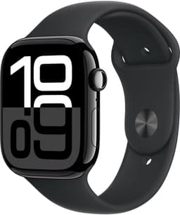 Apple Watch Series 10 - Wifi - 46mm - Zwarte Aluminium Case met Zwart Sportbandje - S/M — thumbnail 1