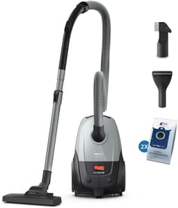 Philips 2000-Serie Stofzuiger met Zak - 800 W - Compact & Lichtgewicht - HEPA-filtersysteem - 9 meter bereik - Meubelmondstuk - Inclusief S-Bags - (XD2142/12) — thumbnail 14