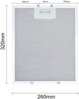 Geschikt voor Whirlpool Ikea Jenn Air W10169961A afzuigkap filter, filter, afzuigkapfilter, ventilatiefilter, vervangingsset van 2 stuks, afzuigkapfilter, 320X260 — thumbnail 1