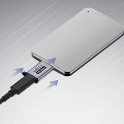 Adapter USB C naar Micro B (2 stuks); USB 3.0 kabel 10 Gbps voor USB C harde schijf; compatibel met Toshiba; HDD; Seagate; WD; Galaxy S5 Note 3; HDD enz. — thumbnail 12